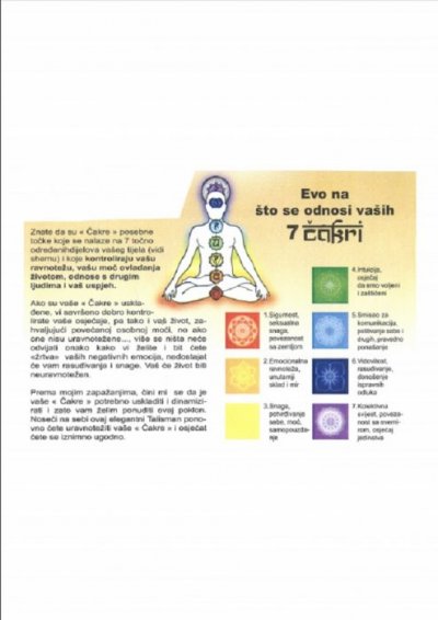 ČOVJEKOVE ČAKRE  ili  ENERGETSKI CENTRI DUŠE